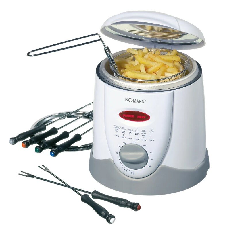 Фритюрница-фондю Bomann FFR 1290 CB weis-grau