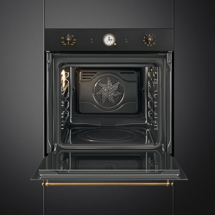 Духовой шкаф SMEG SFP68C1TAO 60см, Coloniale, 50-260 градусов, часы/таймер, галогенная подсветка, 9 режимов