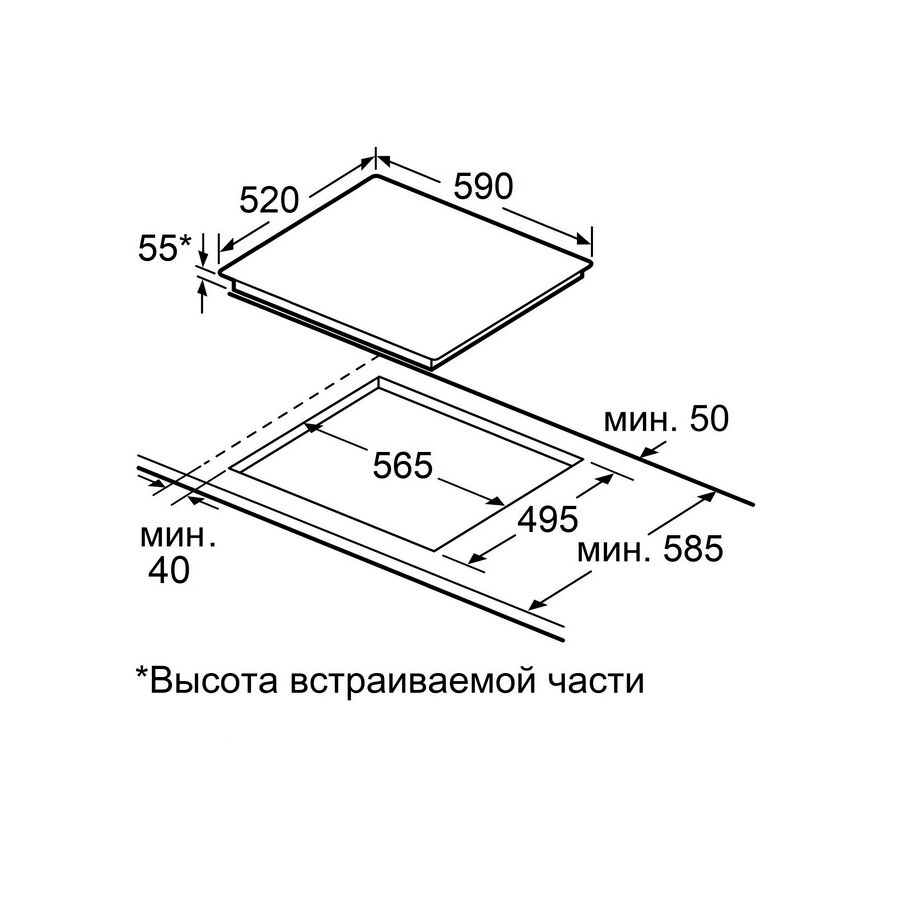 Индукционная варочная панель MAUNFELD CVI594SB2BKF Inverter