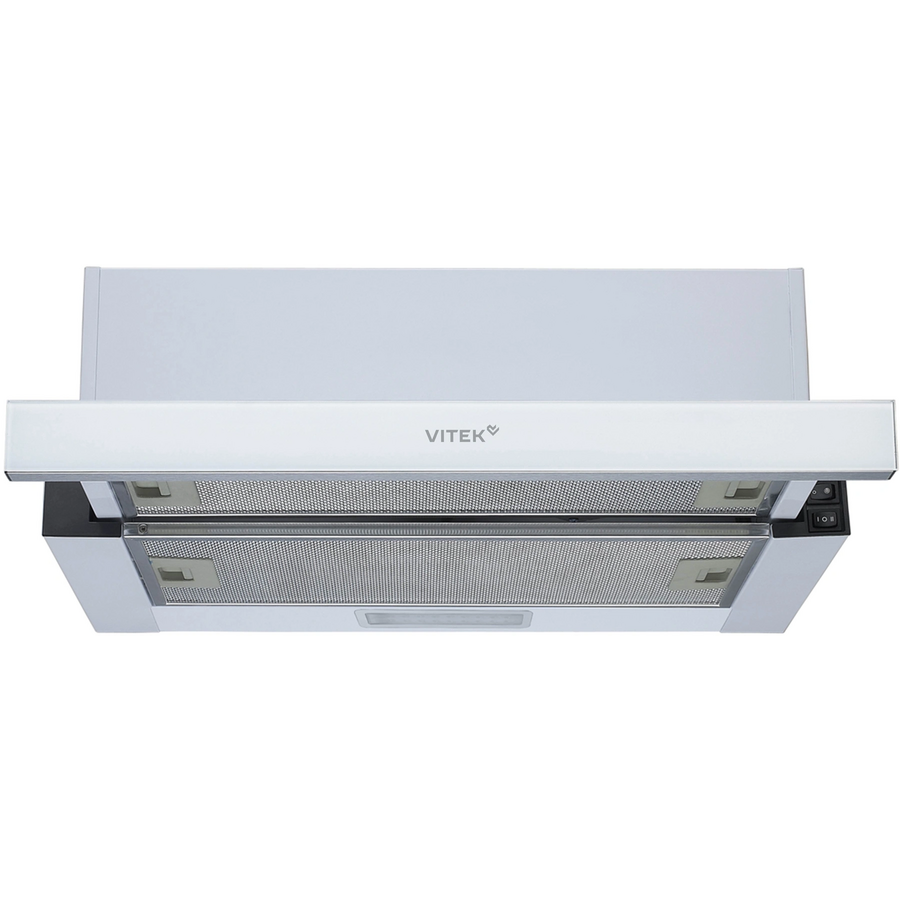 Вытяжка Vitek VT-TH 6020 W белый управление кулисные переключатели (1 мотор)