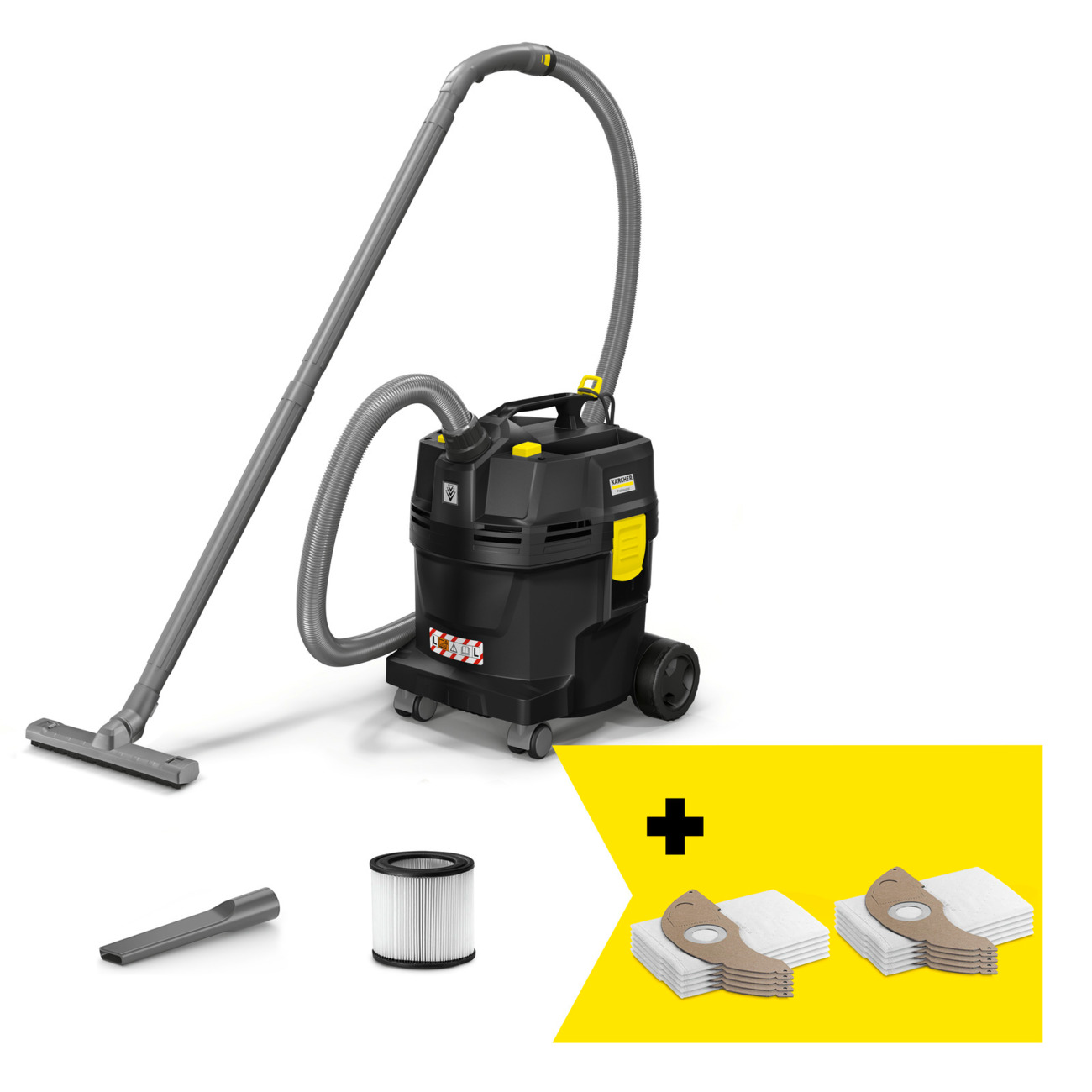 Пылесос Karcher NT22/1 Ap L Go!Further (1.378-627.0) 1300Вт черный