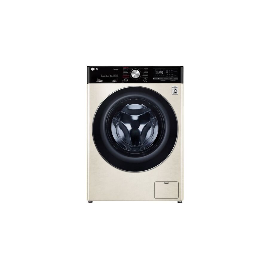Стиральная машина LG F4V5VS9B 85x60x56см класс: A фронт, макс.:9кг бежевый