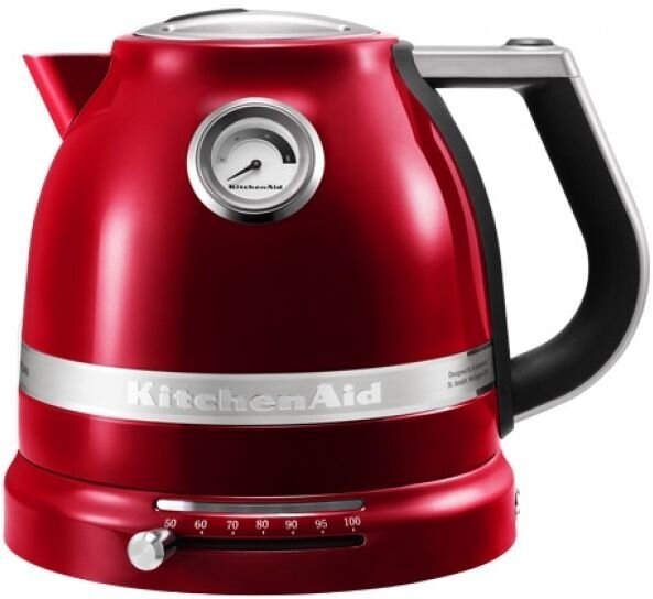 Чайник электрический KitchenAid 5KEK1522ECA серебристый матовый/карамельное яблоко