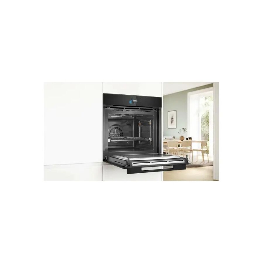 Духовой шкаф BOSCH HNG978QB1 Accent line. Serie 8, с микроволнами и паром, 28 режимов + комбинированные режимы черный