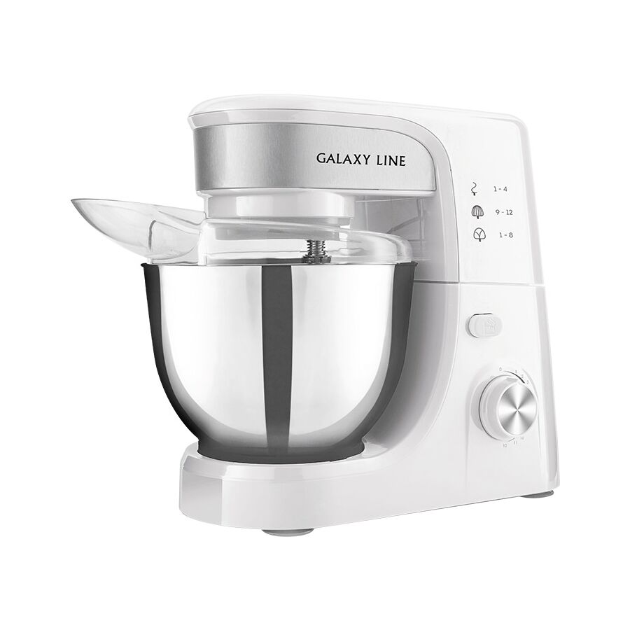 Миксер Galaxy LINE GL2231, белый/серебро