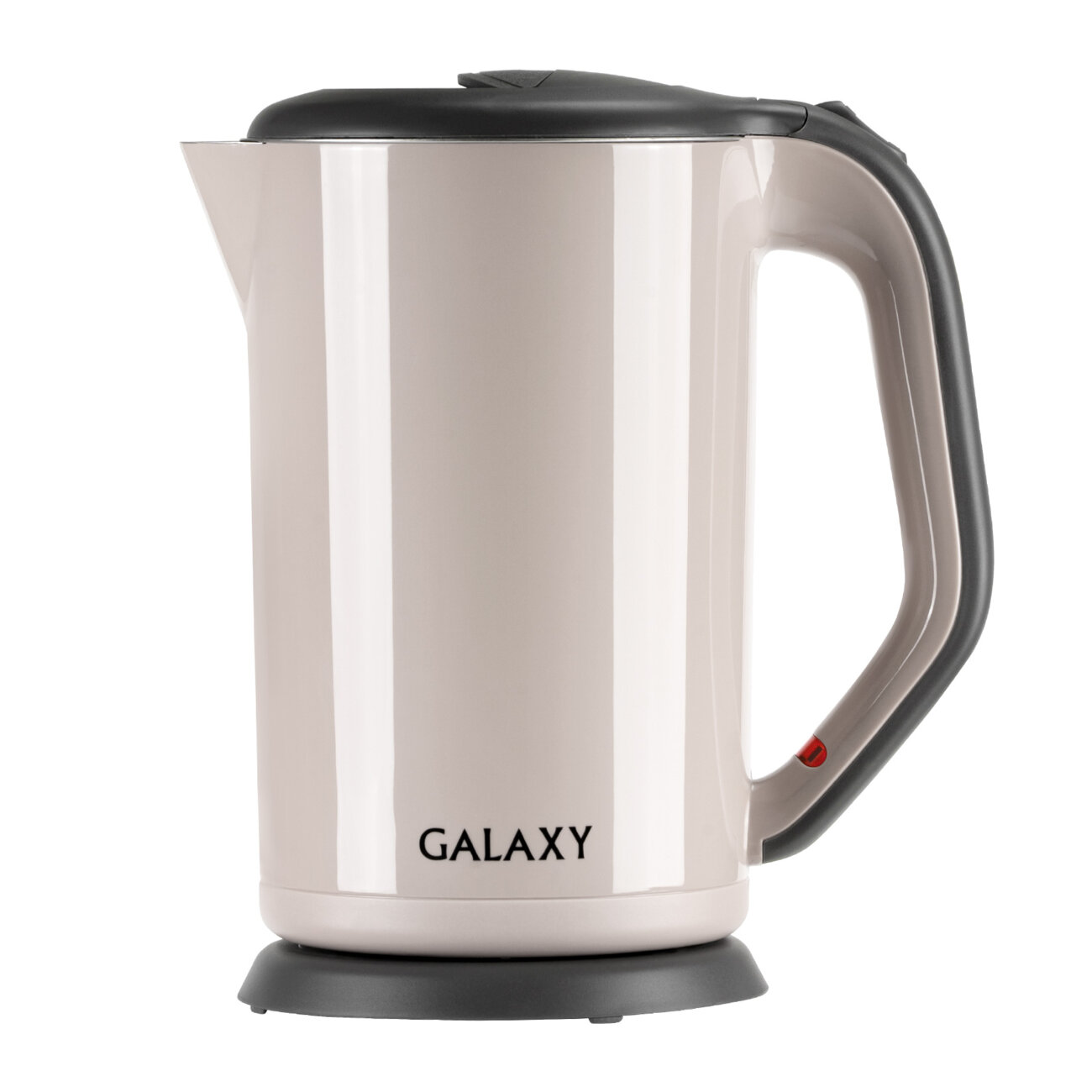 Чайник Galaxy Line GL 0330 бежевый, пластик, двойные стенки