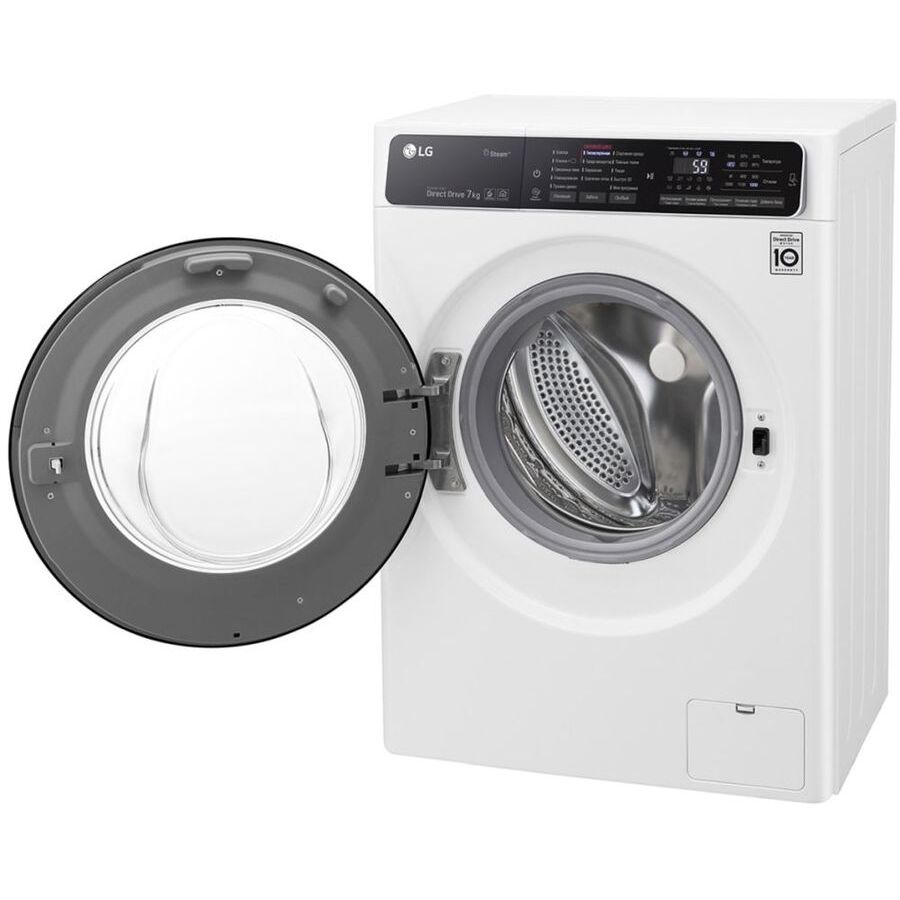 Стиральная машина LG F2H5HS6W 60x45x85 см :A фронт. макс.:7кг белый 1200 об/мин, пар