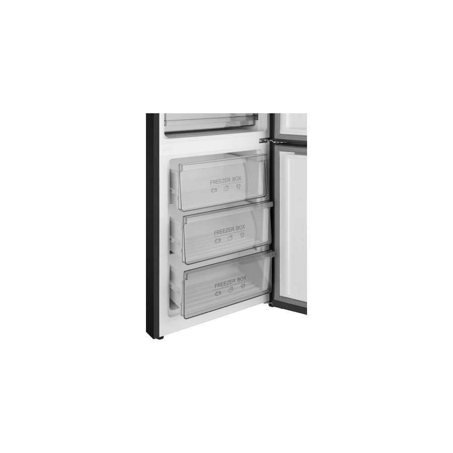Холодильник Weissgauff WRK 185 Total NoFrost Inverter Black Inox