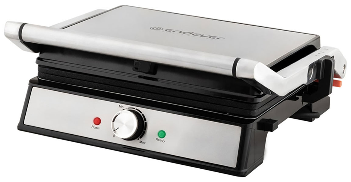Пресс-гриль ENDEVER Grillmaster-221 серебристый/черный