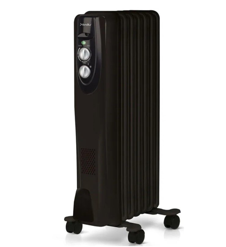 Масляный радиатор Ballu Classic black BOH/CL-07BRN 1500 (7 секций)