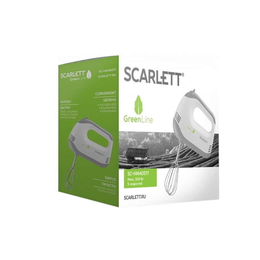 Миксер ручной Scarlett SC-HM40S17 белый