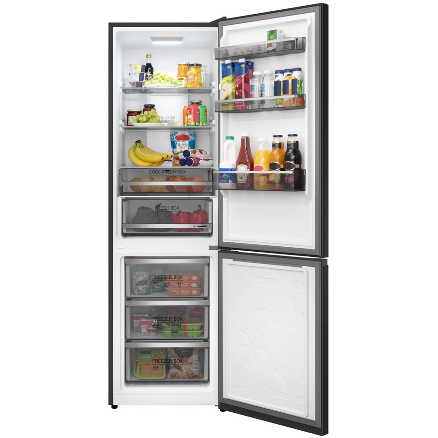 Холодильник отдельностоящий с инвертором MEFERI MFR200BK Total No Frost Combi Ultra