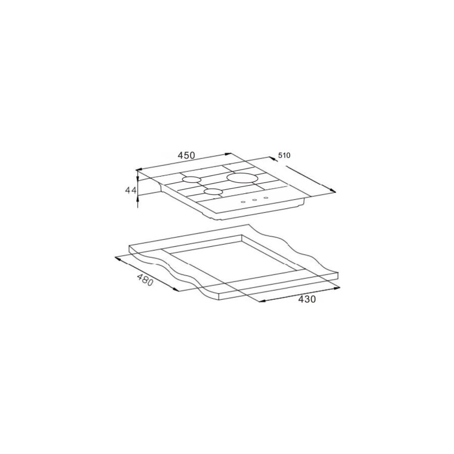 Варочная панель Weissgauff HGG 451 BGh Nano Glass
