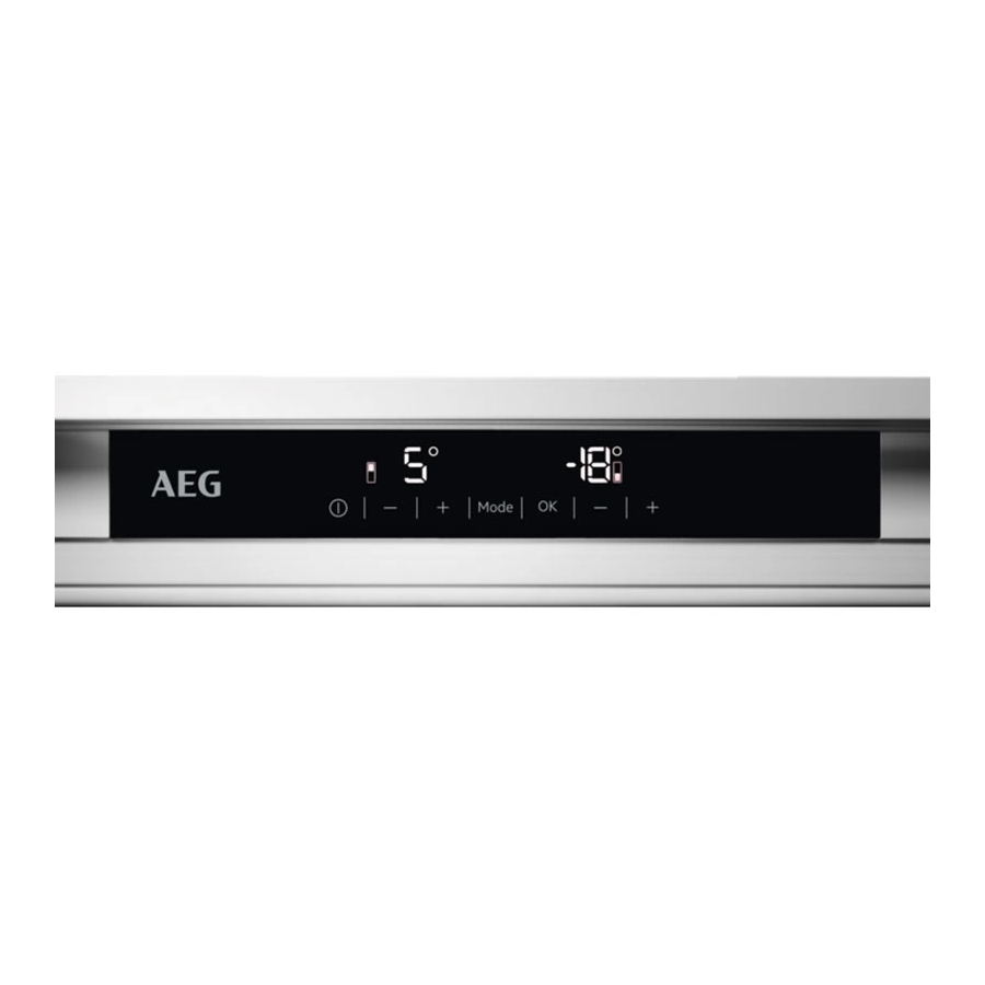 Встраиваемый холодильник AEG SCE819E5TS белый