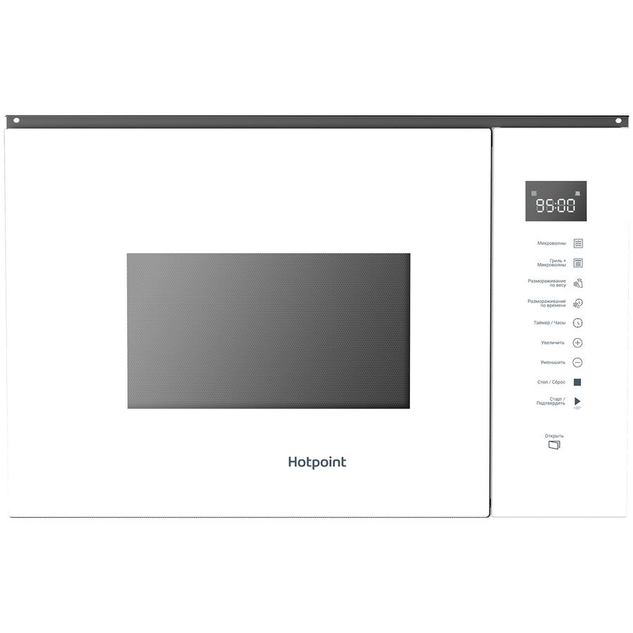 Встраиваемая микроволновая печь HOTPOINT MF25G WH H 25л, 900Вт, белый