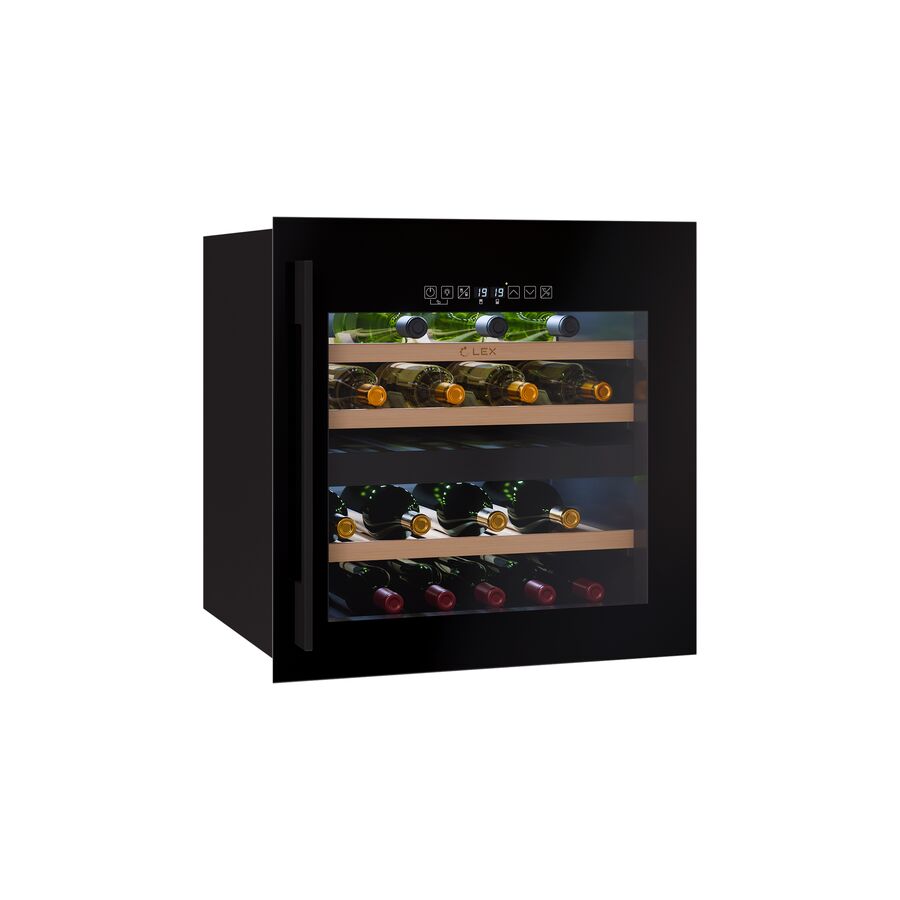 Винный шкаф LEX LWD6036BL dual zone S