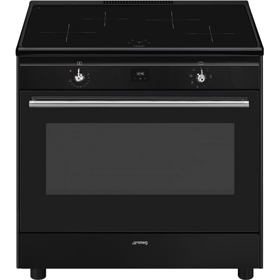 Варочный центр Smeg CX91IMBL Classica Concerto 90х60см, индукционная поверхность, электрическая духовка, 4 зоны нагрева, объем 115л