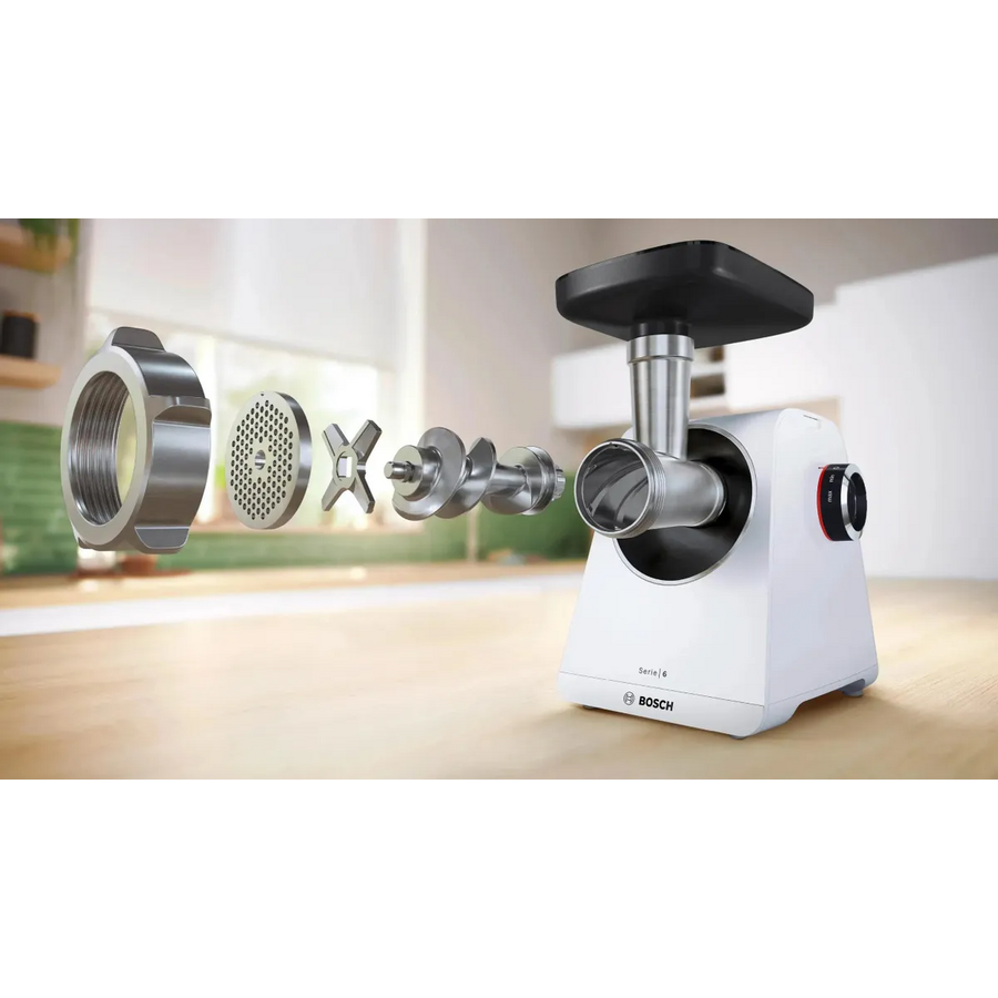 Мясорубка Bosch MFWS607W белый