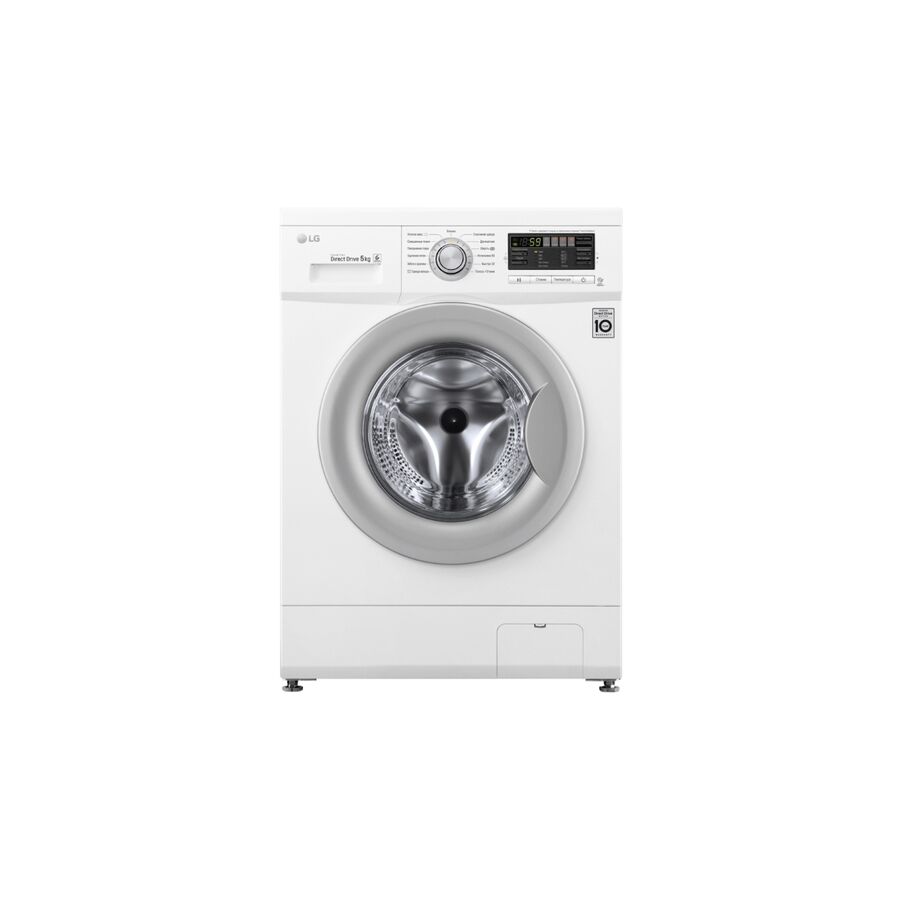 Стиральная машина LG F10B8LD7 85x60x44см кл.:A++ фронт. макс.:5кг белый 1000 об/мин, барабан серый, дисплей