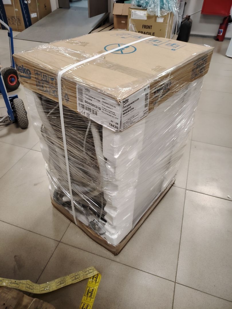 УЦ Встраиваемая посудомоечная машина Beko BDIS38121Q (плохая упаковка, б\у. нет документации, замена циркулирующего насоса и ТЭНа)