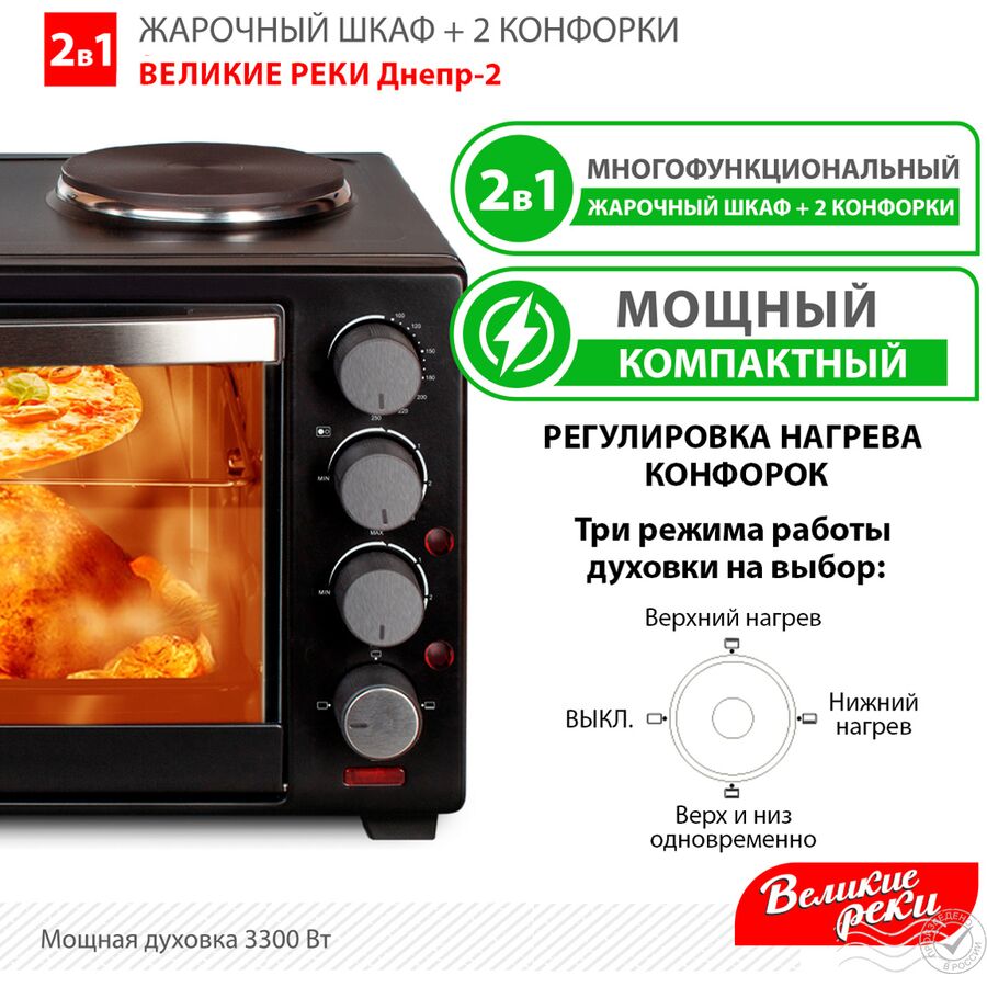 Мини-печь ВЕЛИКИЕ РЕКИ Днепр-2