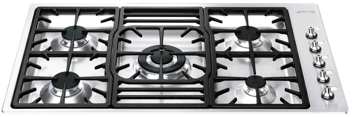 Варочная панель SMEG PGF95-4 Classica газ, 87см, нерж/фурнитура Linea и в комплекте