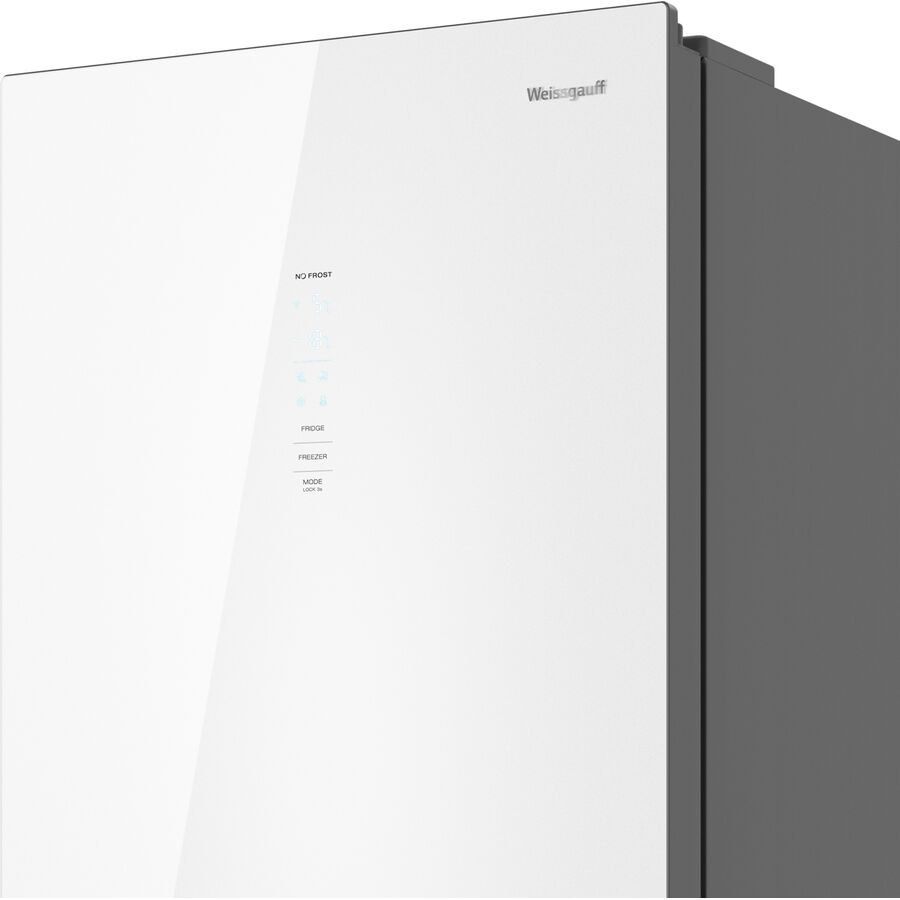 Холодильник Weissgauff WRK 2000 Total NoFrost Inverter White Glass