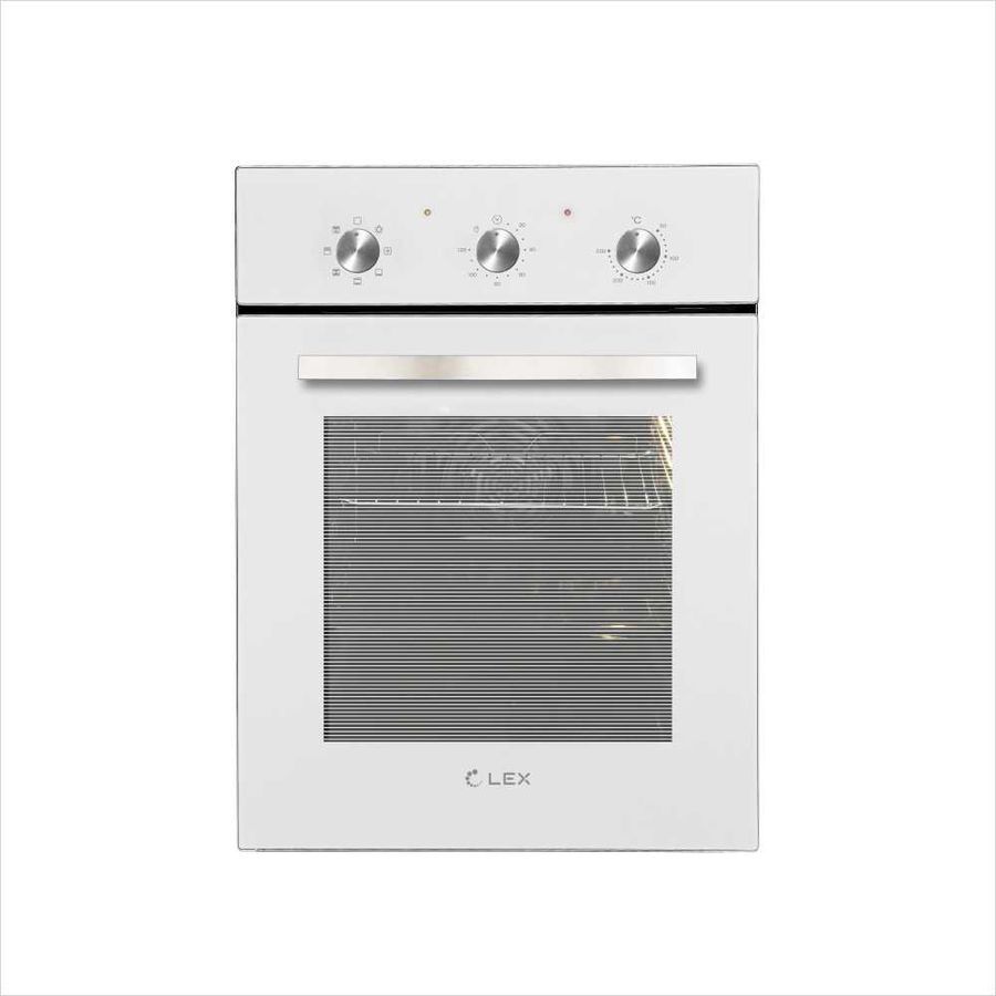 Духовой шкаф Lex EDM 4570 WH стекло белое/нерж сталь