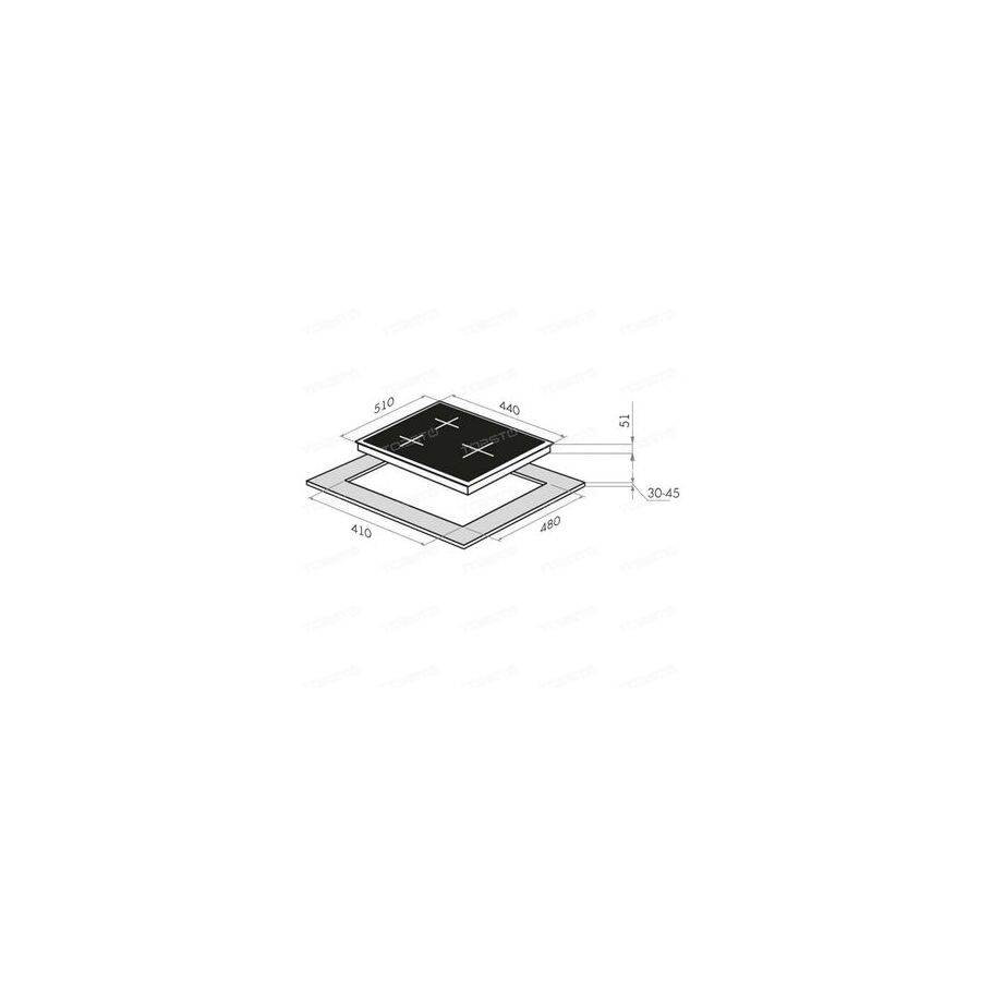 Варочная поверхность HOMSair HGG431WH