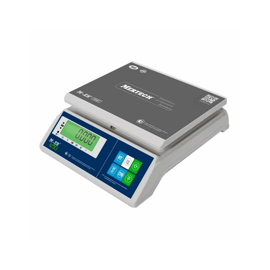 Фасовочные настольные весы MERTECH M-ER 326 AFU-6.1 Post III LCD (3734), белые, 6кг