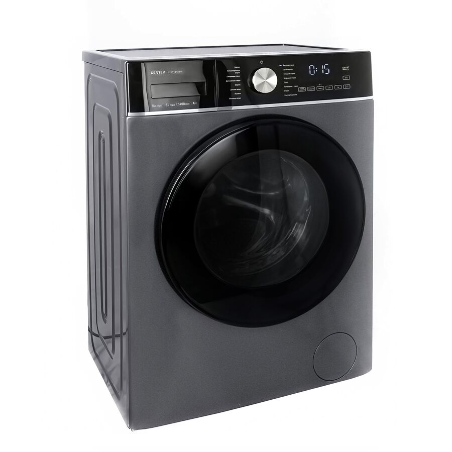 Стиральная машина Centek CT-1956 1400об, 600х520х847мм, 8кг/5кг стирка/сушка/ф-ия пара,Inverter,A+++