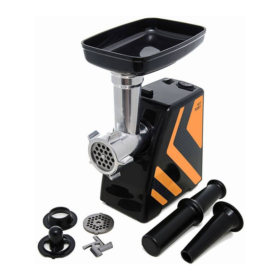 Мясорубка Kitfort KT-2101-3 1500Вт оранжевый/черный
