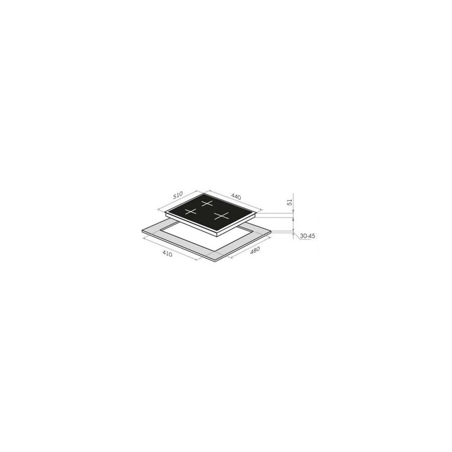 Варочная поверхность HOMSair HGG433WH