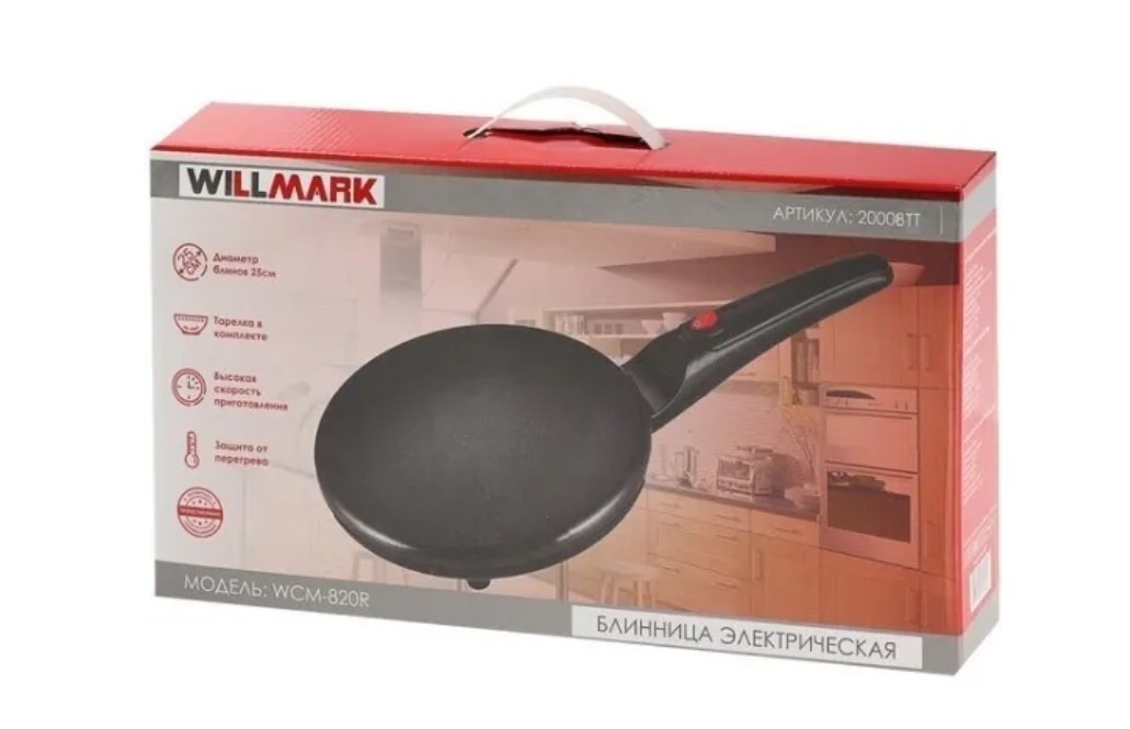Блинница WILLMARK WCM-820R