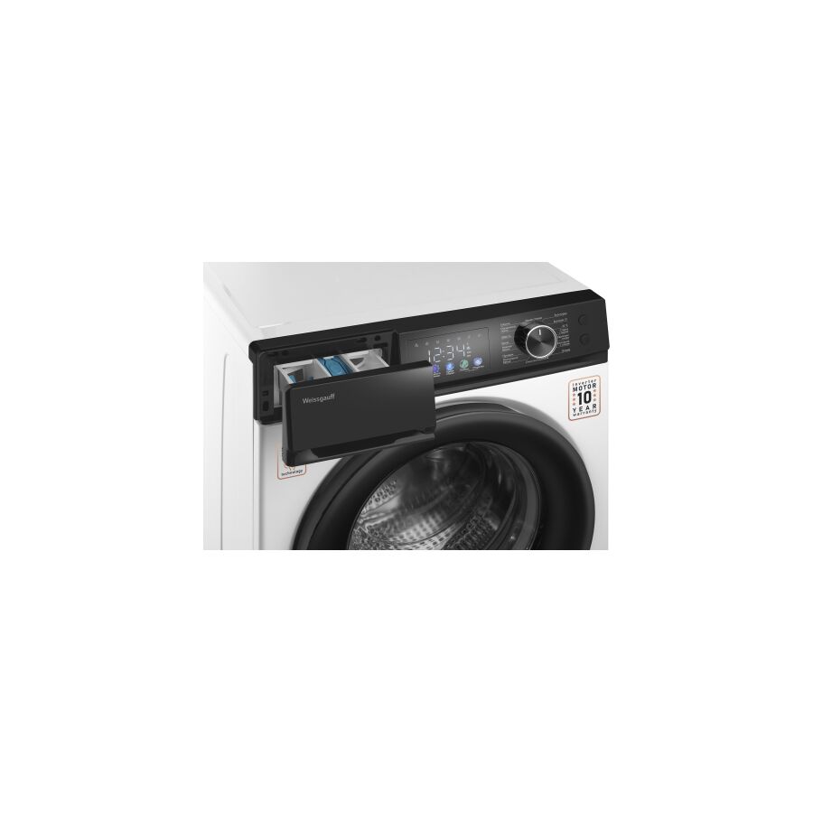 Стиральная машина Weissgauff WM 45128 Inverter Steam белый кл.A+++ фронт. макс.8кг инвертер