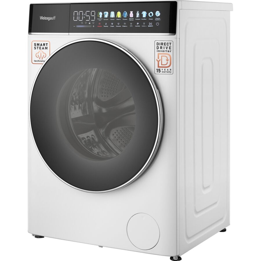 Стиральная машина Weissgauff WMD 58411 Direct Drive Inverter Premium Steam Steel