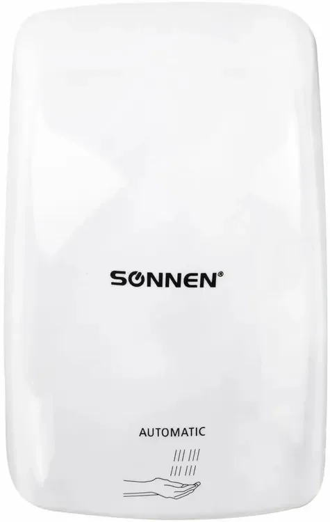Сушилка для рук SONNEN HD-FL-2009 (607959) 1200Вт, пластиковый корпус, белая