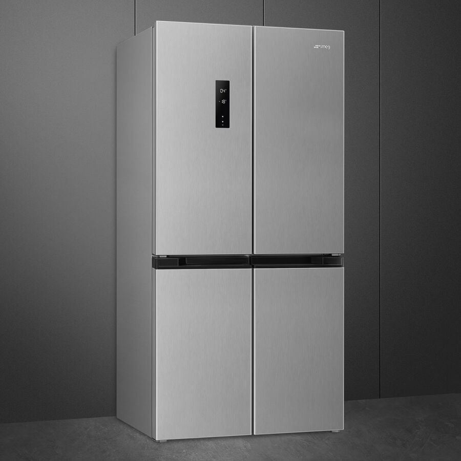 Холодильник SMEG FQI48XE Side-by-Side, отдельностоящий, ВхШхГ 1790х840х690мм, No Frost, объем 488 (322+166)л, дисплей, электронный контроль температ