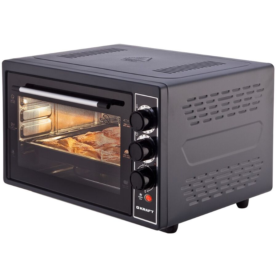 Мини-печь Kraft KF-MO3804RKBL черный