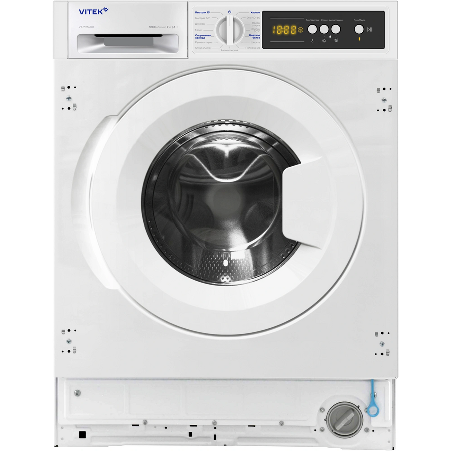 Встраиваемая стиральная машина Vitek VT-WMA701 белый