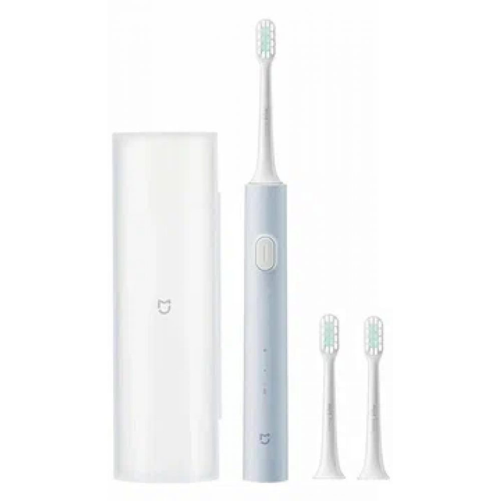 Электрическая зубная щетка Xiaomi Mijia Electric Toothbrush T200C Blue 2 сменные щетки и футляр для хранения