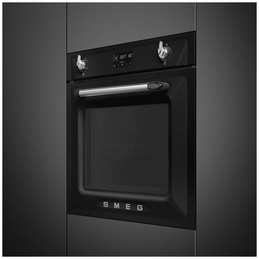 Духовой шкаф SMEG SOP6902S2PN Victoria многофункциональный с пароувлажнением и пиролизом, 60см, 12 функций чёрный