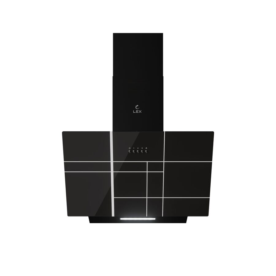 Вытяжка LEX Moza 600 R1 Black наклонная