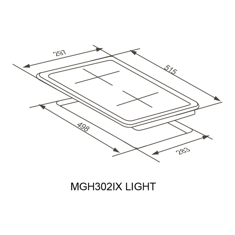 Варочная поверхность Meferi MGH302IX Light