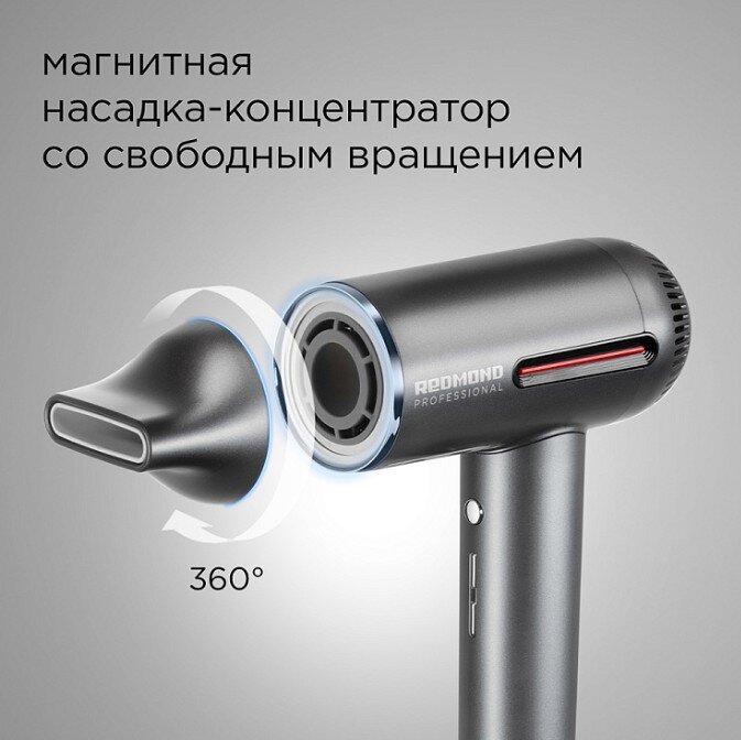 Фен REDMOND HD1700 серый