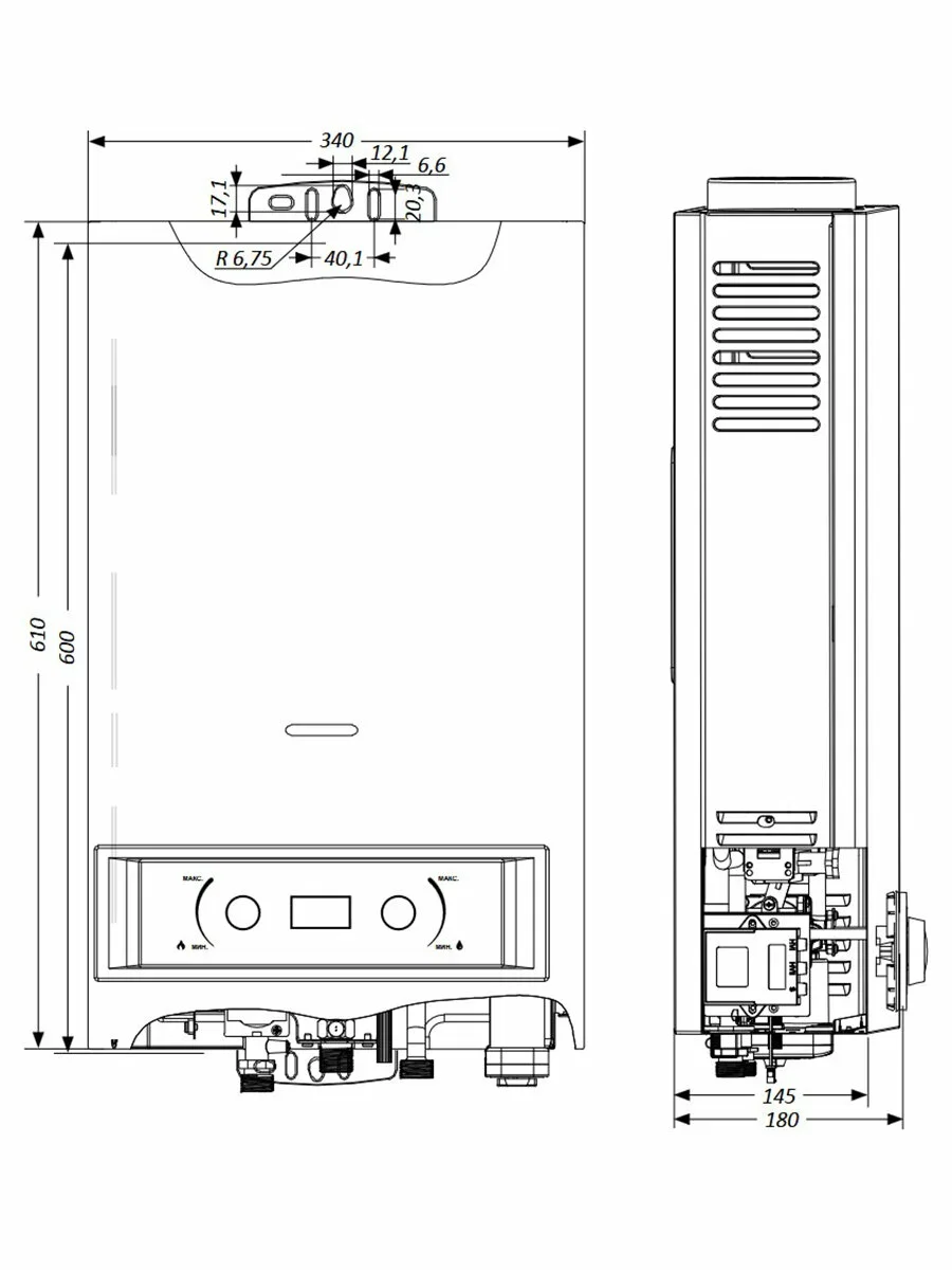 Газовая колонка Nordfrost GF 120 XD