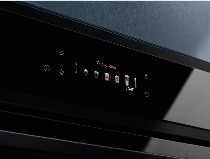 Встраиваемая кофемашина ELECTROLUX EBC85H автоматическая, сенсорное управление, черный