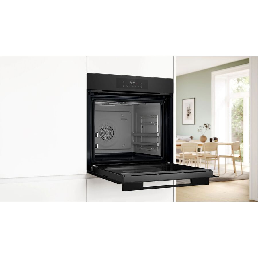 Духовой шкаф BOSCH HJG852YT0T черный матовый