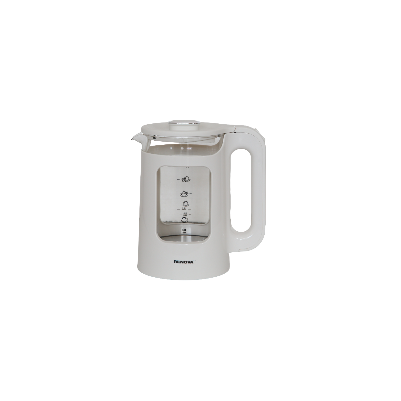 Электрочайник RENOVA KT17G-11W термостойко стекло