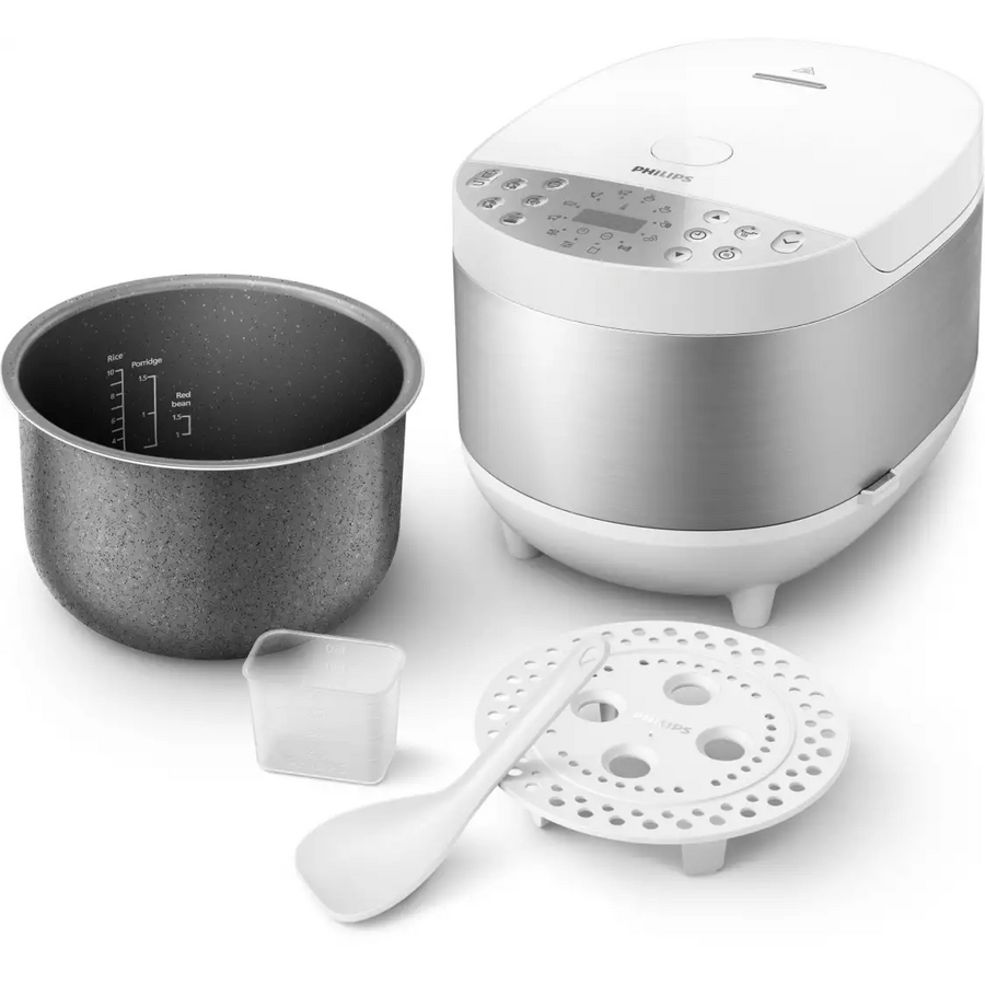 Мультиварка Philips HD4713/40 белый/серебристый